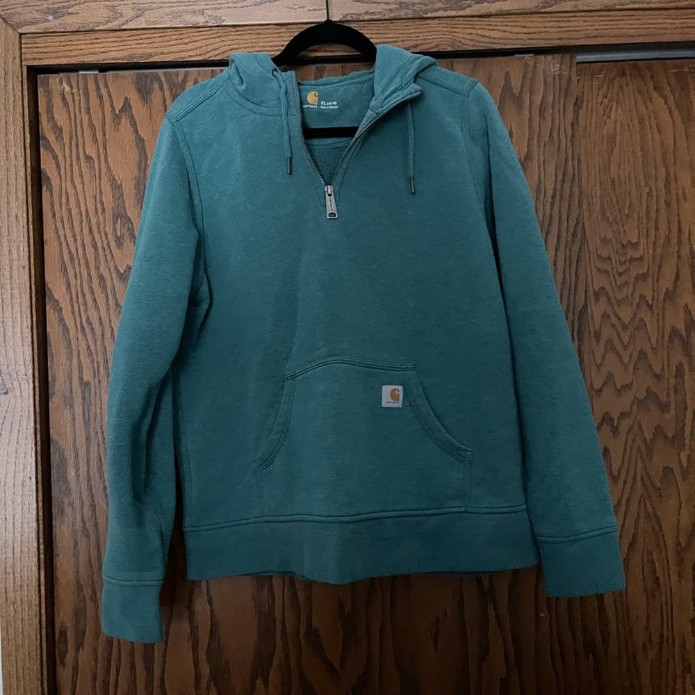 Carhartt hooded sweatshirt turquoise